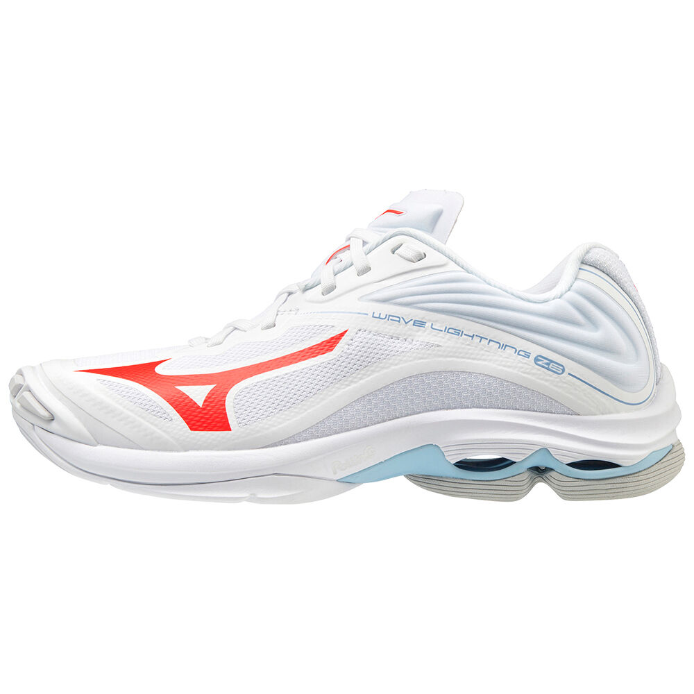 Mizuno Women's Wave Lightning Z6 Volleyball Shoes White/ Blue (V1GC200065-UWS)